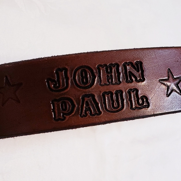 Vintage 1975 Leather Beatles Belt - Picture 3 of 8